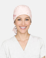 Personalized Name Live By Faith Grow In Grace Walk In Love Flower Cross Christian Nurse Cap - Scrubloop