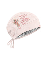 Personalized Name Live By Faith Grow In Grace Walk In Love Flower Cross Christian Nurse Cap - Scrubloop