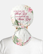 Personalized Name Look Back And Thank God Look Forward And Trust God Christian Gift For Nurse Cap - Scrubloop