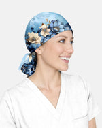 Personalized Name Nurse God's Got My Back Floral Pattern Cap - Scrubloop