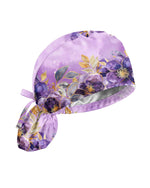 Personalized Name Nurse God's Got My Back Floral Pattern Cap - Scrubloop
