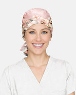 Personalized Name Nurse God's Got My Back Floral Pattern Cap - Scrubloop