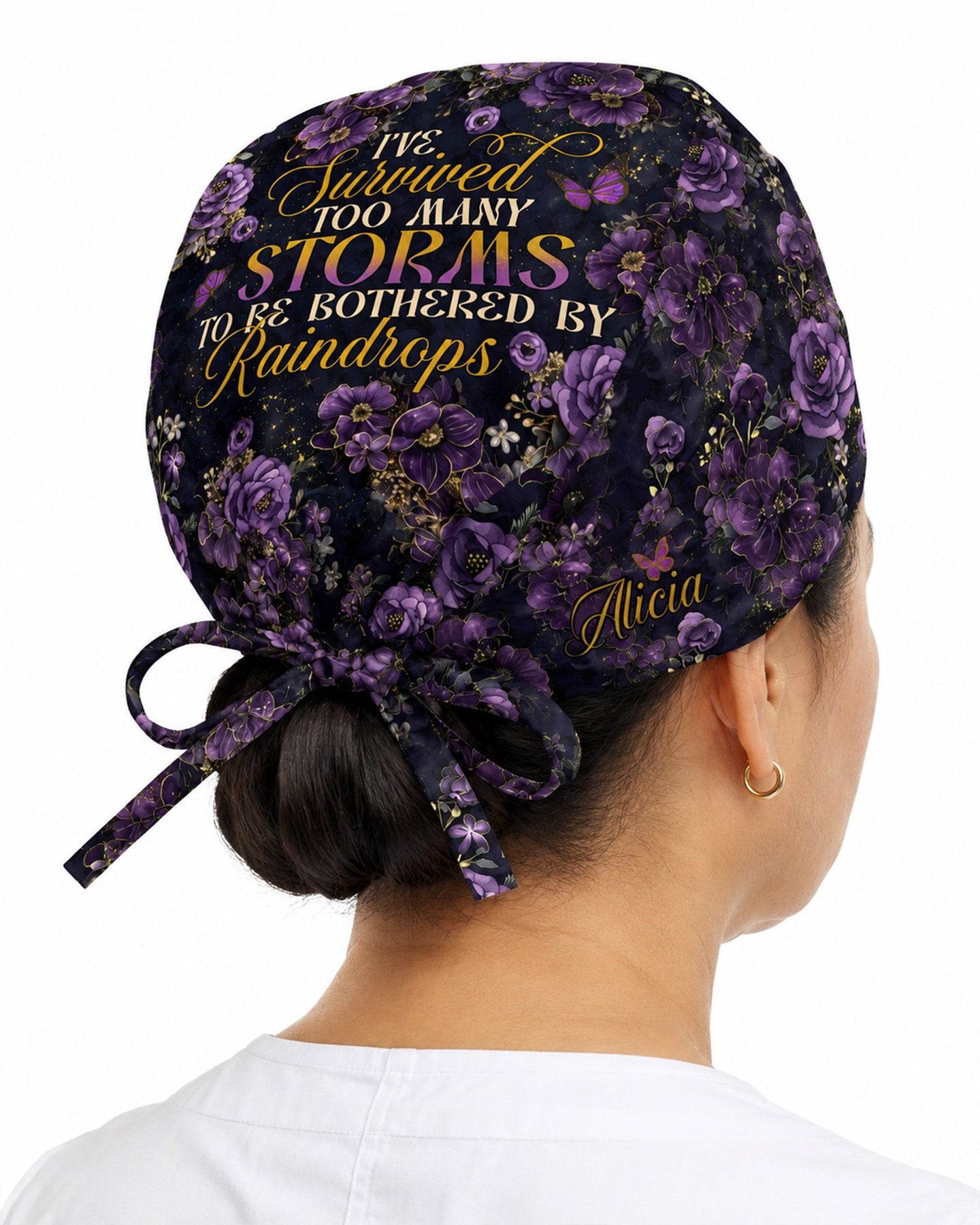 Personalized Name Nurse I've Survived Too Many Storms Cap - Scrubloop