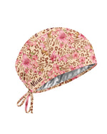 Personalized Name Nurse She Can Do All Things Through Christ Who Strengthens Her Jesus Flower Leopard Scrub Cap - Scrubloop
