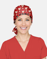 Personalized Name Santa 3D Effect Pattern Christmas Gift For Nurse Cap - Scrubloop