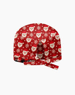 Personalized Name Santa 3D Effect Pattern Christmas Gift For Nurse Cap - Scrubloop
