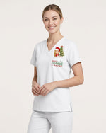 Personalized Name Santa's Favorite Nurse Christmas Gift For Nurse Top - Scrubloop