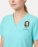 Personalized Name, Specialty And Nurse Never Forget The Difference You Make Heartbeat Stethoscope Gift For Colleague Top - Scrubloop
