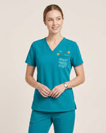 Personalized Name, Specialty And Year Nurse Blessed Are The Healers Top - Scrubloop