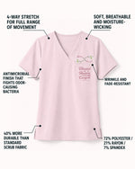 Personalized Name, Specialty And Year Nurse Blessed Are The Healers Top - Scrubloop
