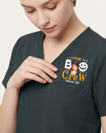 Personalized Name, Speciaty And Character The Boo Crew Funny Halloween Gift For Nurse Coworker Top - Scrubloop