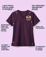 Personalized Name, Speciaty And Character The Boo Crew Funny Halloween Gift For Nurse Coworker Top - Scrubloop