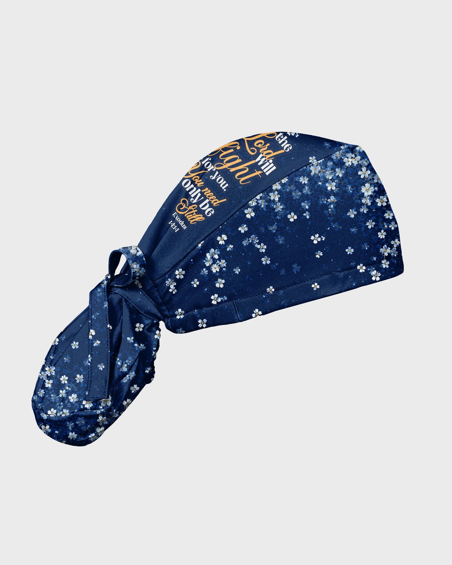 Personalized Name The Lord Will Fight For You Butterfly Christian Nurse Cap - Scrubloop