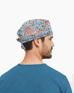 Personalized Name Tis The Season Reindeer Pattern Christmas Gift For Nurse Cap - Scrubloop