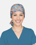 Personalized Name Tis The Season Reindeer Pattern Christmas Gift For Nurse Cap - Scrubloop