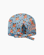 Personalized Name Tis The Season Reindeer Pattern Christmas Gift For Nurse Cap - Scrubloop