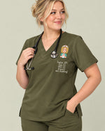 Personalized Name, Year And Specialty Anniversary Job Funny Gift For Nurse Top - Scrubloop
