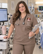 Personalized Name, Year And Specialty Anniversary Job Funny Gift For Nurse Top - Scrubloop