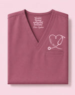 Personalized Name You Are Doing Amazing Sweetie Stethoscope Heart Gift For Nurse Nursing Student Top - Scrubloop