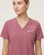 Personalized Name You Are Doing Amazing Sweetie Stethoscope Heart Gift For Nurse Nursing Student Top - Scrubloop