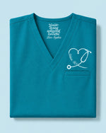 Personalized Name You Are Doing Amazing Sweetie Stethoscope Heart Gift For Nurse Nursing Student Top - Scrubloop
