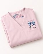 Personalized Name You Are Enough Stethoscope Bow Inspirational Affirmation Hidden Message Gift For Nurse Top - Scrubloop