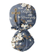 Personalized Name You Are Fearfully And Wonderfully Made Flower Cross Bible Christian Gift For Nurse Cap - Scrubloop