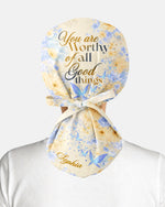 Personalized Name You Are Worthy Of All Good Things Gift For Nurse Cap - Scrubloop