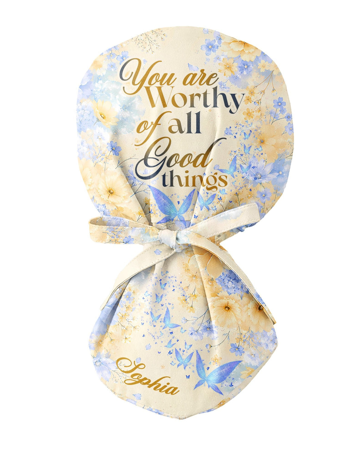 Personalized Name You Are Worthy Of All Good Things Gift For Nurse Cap - Scrubloop