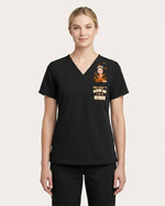 Personalized Name You Can't Scare Me I'm A Nurse Funny Halloween Gift For Nurse Top - Scrubloop