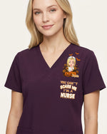 Personalized Name You Can't Scare Me I'm A Nurse Funny Halloween Gift For Nurse Top - Scrubloop