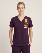 Personalized Name You Can't Scare Me I'm A Nurse Funny Halloween Gift For Nurse Top - Scrubloop