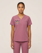 Personalized Nurse And Name Butterfly Keep Flying Top - Scrubloop