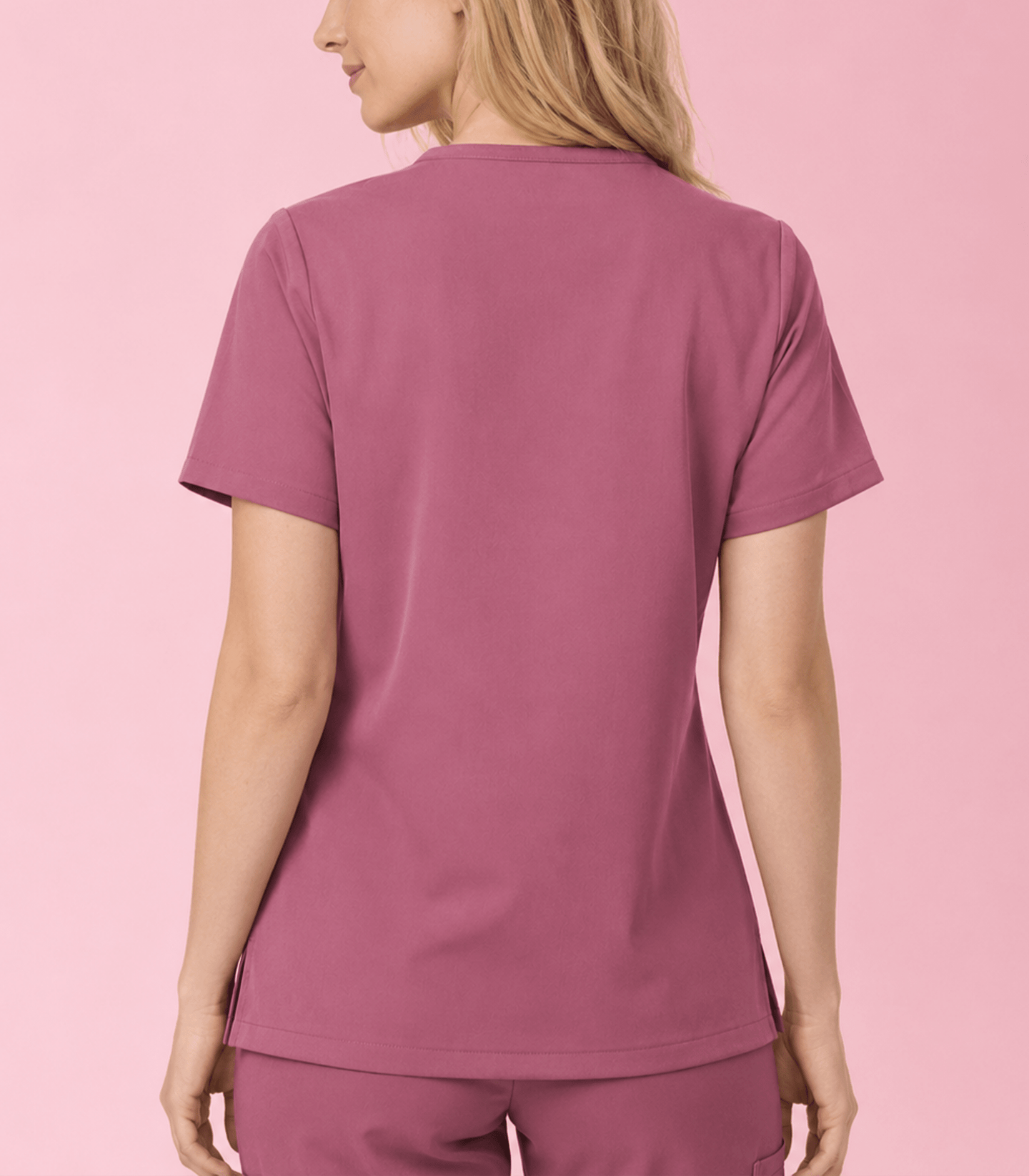 Personalized Nurse Daisy Flower Women's One-Pocket V-neck Scrub Top - Scrubloop
