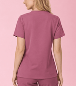 Personalized Nurse Daisy Flower Women's One-Pocket V-neck Scrub Top - Scrubloop