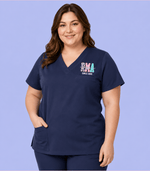 Personalized Nurse Job Title Since Year Women's One-Pocket V-neck Scrub Top - Scrubloop