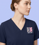 Personalized Nurse Job Title Since Year Women's One-Pocket V-neck Scrub Top - Scrubloop