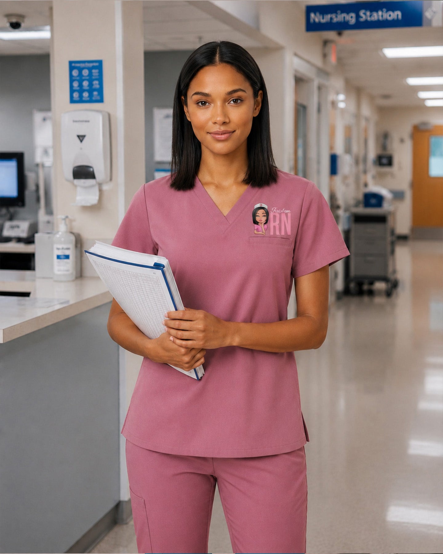 Personalized Nurse, Name And Specialty Top - Scrubloop