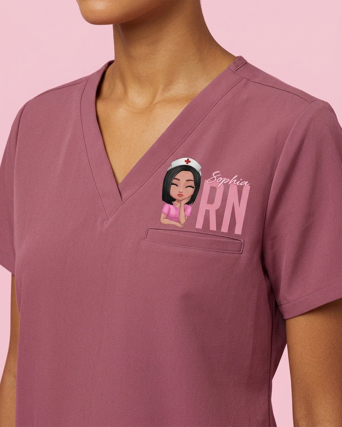 Personalized Nurse, Name And Specialty Top - Scrubloop