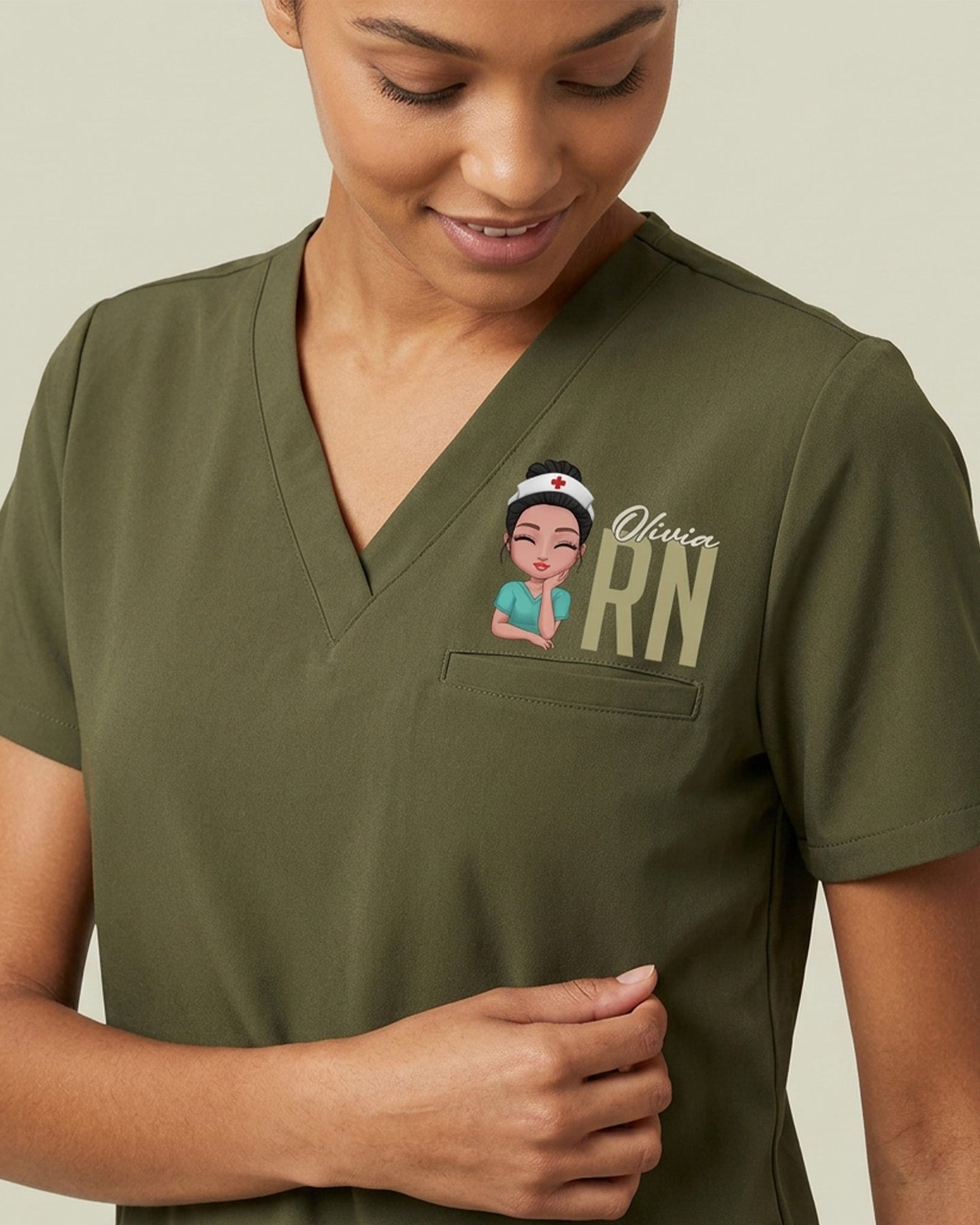 Personalized Nurse, Name And Specialty Top - Scrubloop