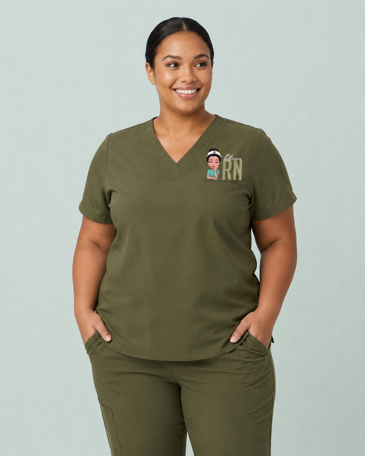 Personalized Nurse, Name And Specialty Top - Scrubloop