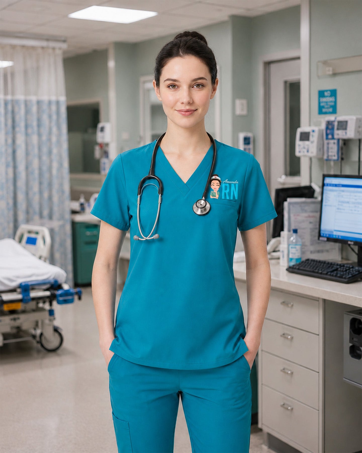 Personalized Nurse, Name And Specialty Top - Scrubloop