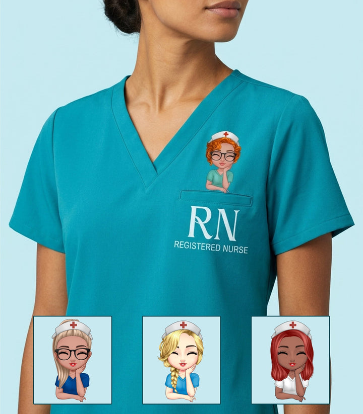 Personalized Nurse Title Top