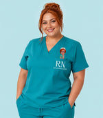 Personalized Nurse Title Women's One-Pocket V-neck Scrub Top - Scrubloop