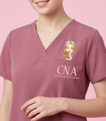 Personalized Nurse Title Women's One-Pocket V-neck Scrub Top - Scrubloop