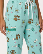 Personalized Pet Name Nurse Dog Mom Cat Mom Paw And Flower Pattern Jogger Pant - Scrubloop