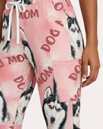 Personalized Pet Portrait And Text Nurse Dog Mom Cat Mom Women's One-Pocket V-neck Scrub Set - Scrubloop