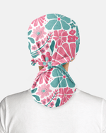 Personalized Year Nurse Vintage Flower Pattern Premium Satin-Lined Scrub Cap - Scrubloop