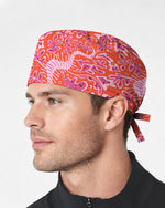 Pink Coral Garden Scrub Cap - Scrubloop