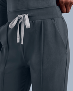Pintuck High-Rise Straight-Leg Pant Dark Harbor - Scrubloop